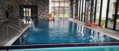 Indoor pool, a heated pool