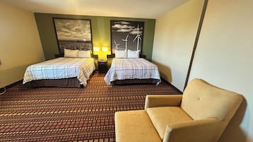 Room (2 Queen Beds with Sofa Bed) | Desk, iron/ironing board, free WiFi, bed sheets