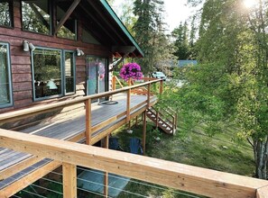 Terrace/patio - Enjoy the Lake and Loons  (Nikiski)