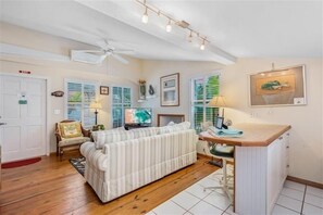 House, 1 Bedroom | Living room | TV - Anchor Inn - Unit 1 1 Bedroom Apts by Redawning (Boca Grande)