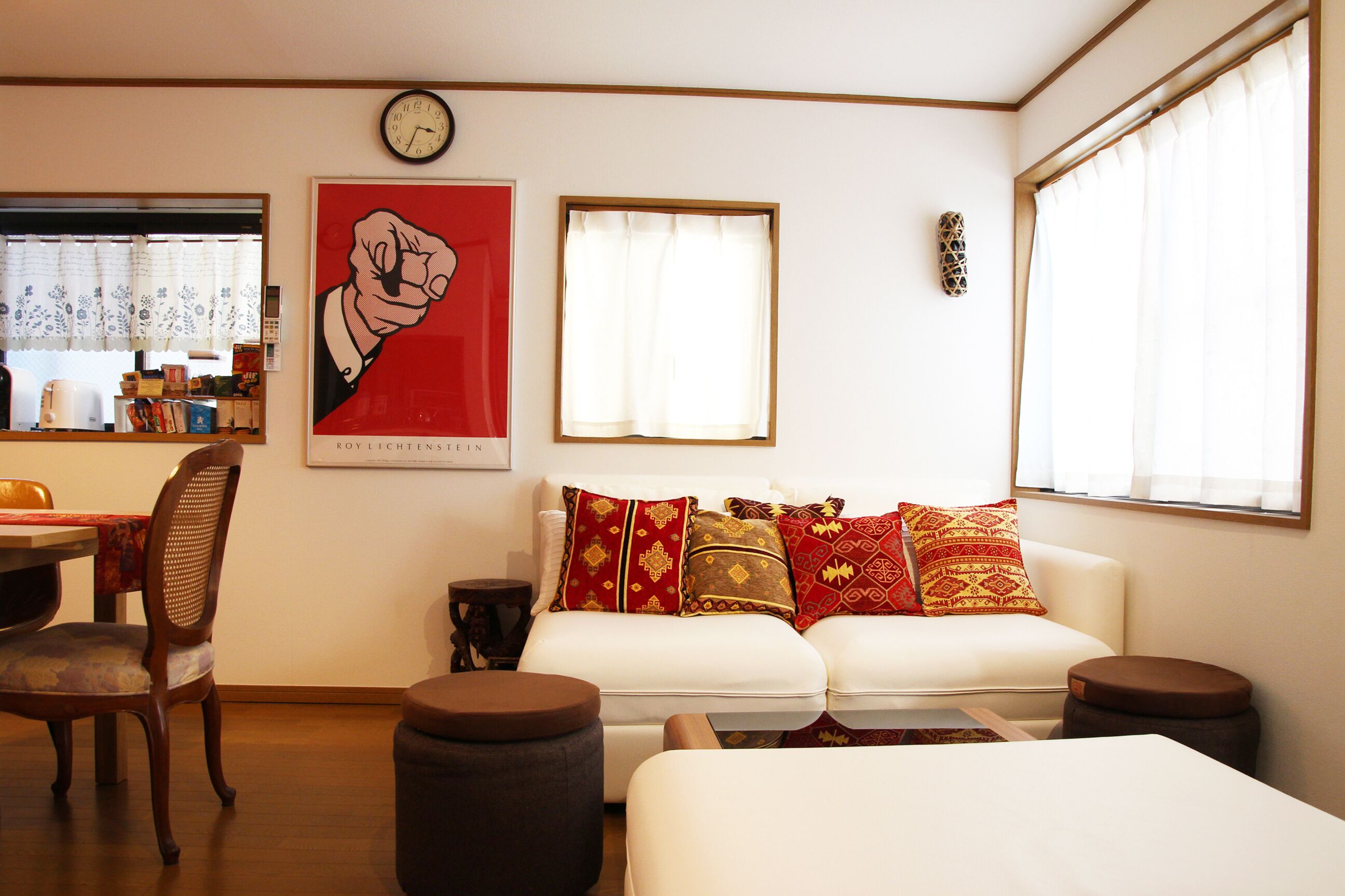独立别墅 (Private Vacation Home) | 起居区 | 平板电视、Netflix、DVD 播放器、流媒体服务