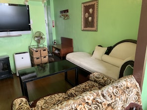 40-inch flat-screen TV with satellite channels, TV, DVD player - Guest House Koza Gate 2 (Okinawa)