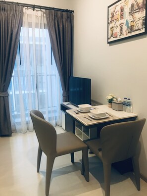 Studio, Kitchenette | Free WiFi, bed sheets - Sweet home at zcape3 condominium central Phuket (Wichit)