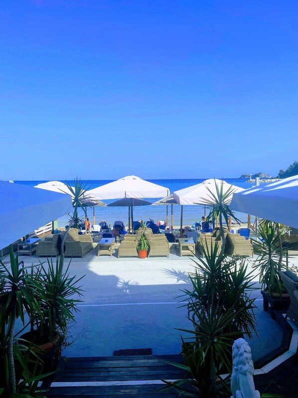 Standard Room, Sea View | Terrace/patio - Blue Sea Beach Hotel (Thasos)