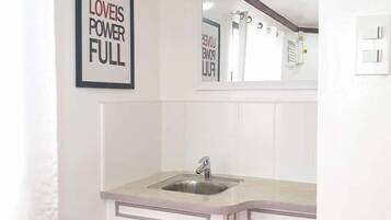 Fridge, electric kettle