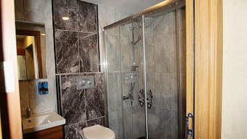 Free toiletries, hair dryer, bathrobes, slippers