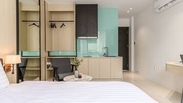 Estúdio standard | Escrivaninha, ferros/tábuas de passar roupa, Wi-Fi de cortesia