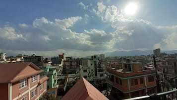 Vue depuis lâhĂ©bergement