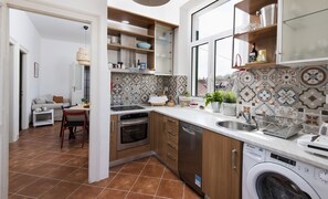 City Apartment | Private kitchen | Full-size fridge, oven, stovetop, dishwasher - New Guest Suite On Main Promenade Riva (Split)