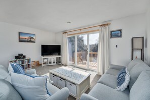 TV, DVD player, stereo