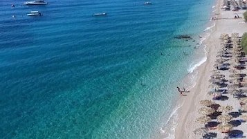 Vlak bij het strand