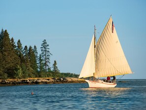 Chaises longues, serviettes de plage