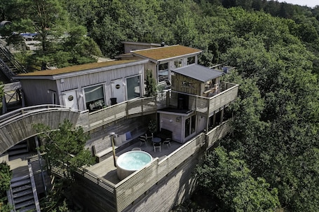 Vista aérea. Treetop Spa Hangout & Hotel