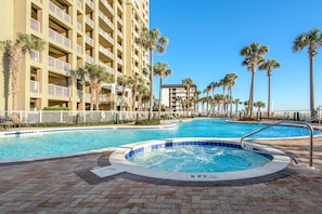 A heated pool