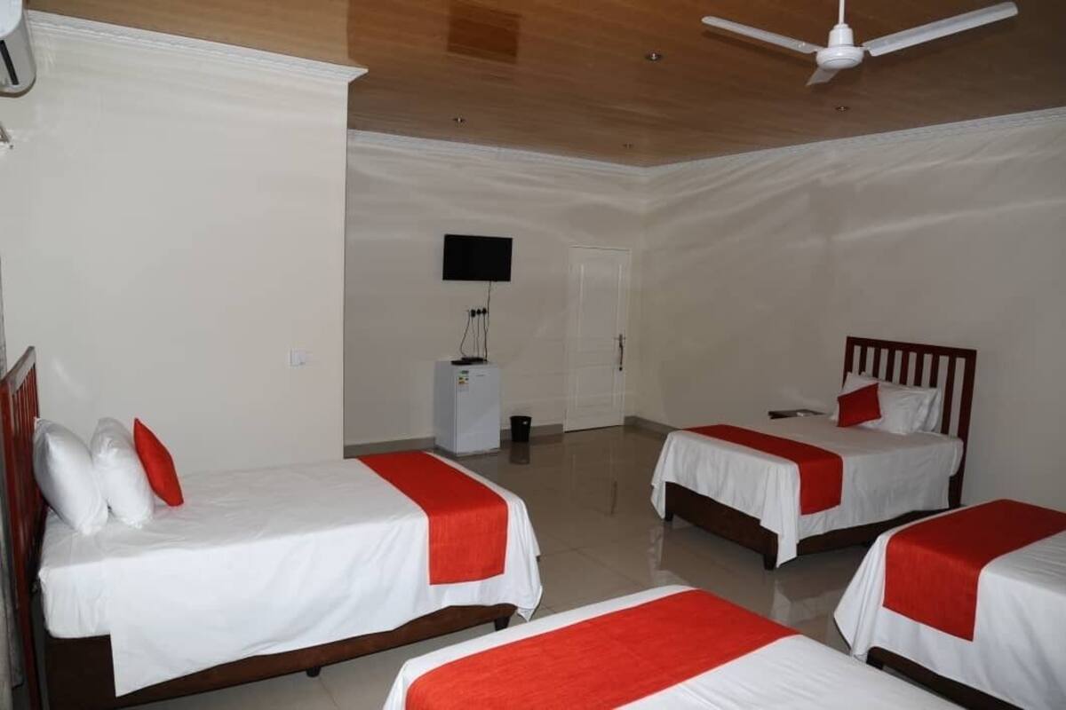 Desk, iron/ironing board, free WiFi, bed sheets