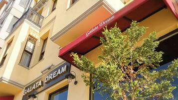 Vista frontal de la propiedad