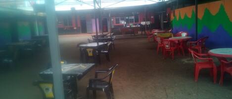 Breakfast, lunch, dinner served; local cuisine