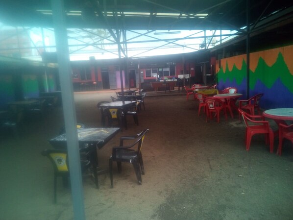 Breakfast, lunch, dinner served; local cuisine 
