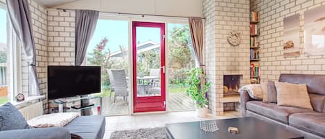 TV, fireplace, DVD player, ping pong