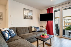 TV, DVD player, stereo