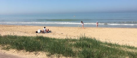 Vlak bij het strand