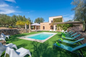 Pool - CAN PERE RAPINYA - Authentic Majorcan villa with private pool, located amidst nature and g (Algaida)