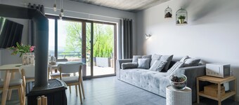 PANORAMA CHEŁM domek w górach z widokiem na relax I sport max 8 persons