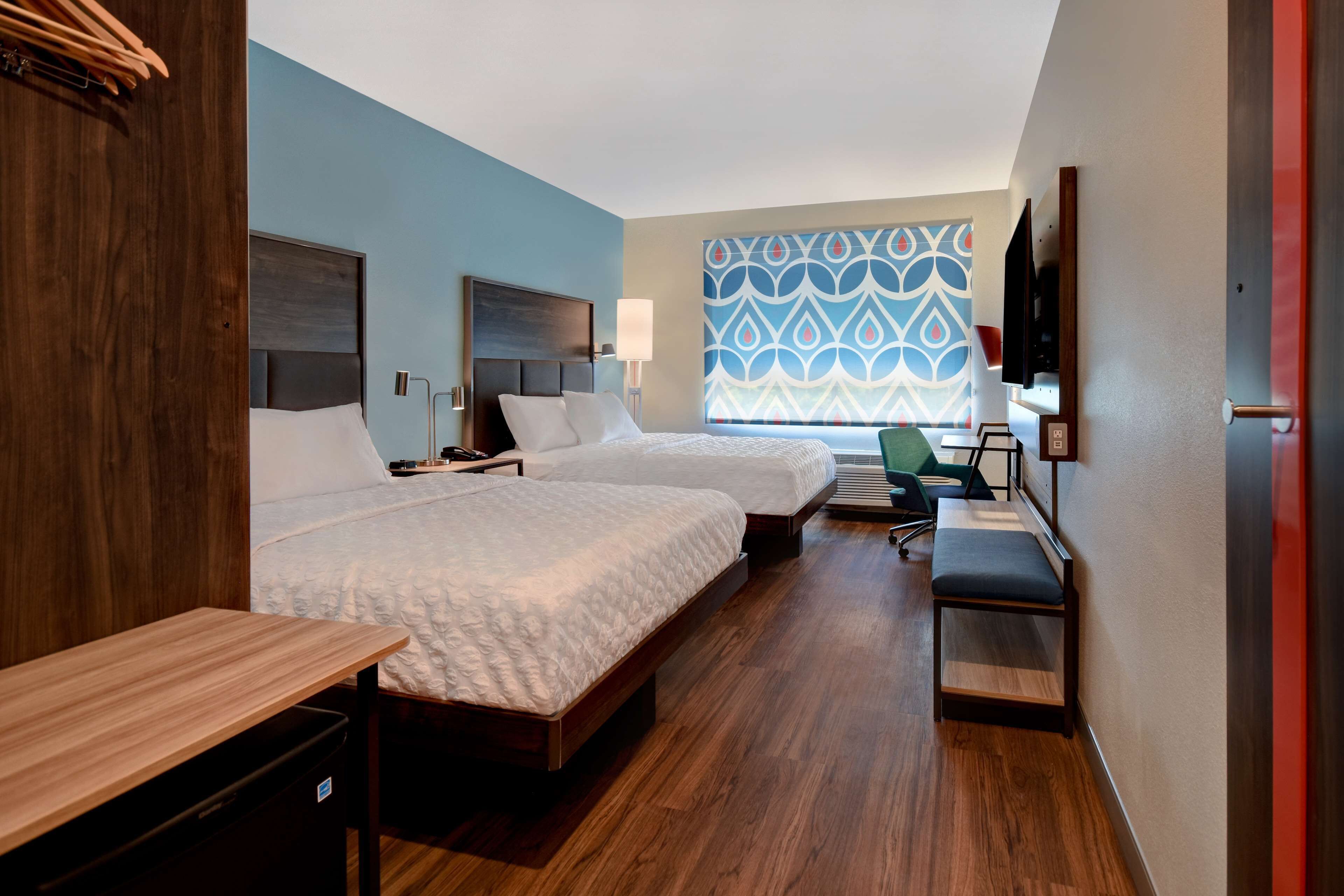 room, 2 queen beds | desk, iron/ironing board, free wifi, bed sheets