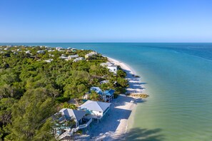 On the beach, sun loungers, beach towels - Windows on the Water "W.O.W" An ocean front oasis! (Captiva)