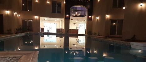 Indoor pool, outdoor pool