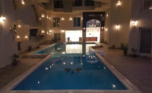 Indoor pool, outdoor pool