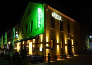 Front of property – evening/night