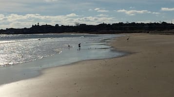 Playa en los alrededores y toallas de playa