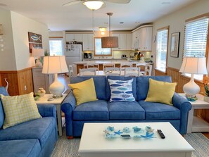 TV - Castle Villa II: Escape to a place of serenity. Pool. Sauna. Dock. (Ocracoke)