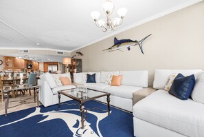 TV - Sandpiper Condominiums 901, Panoramic Gulf Views w/ direct access to Mustang Island/Port A beaches. (Port Aransas)