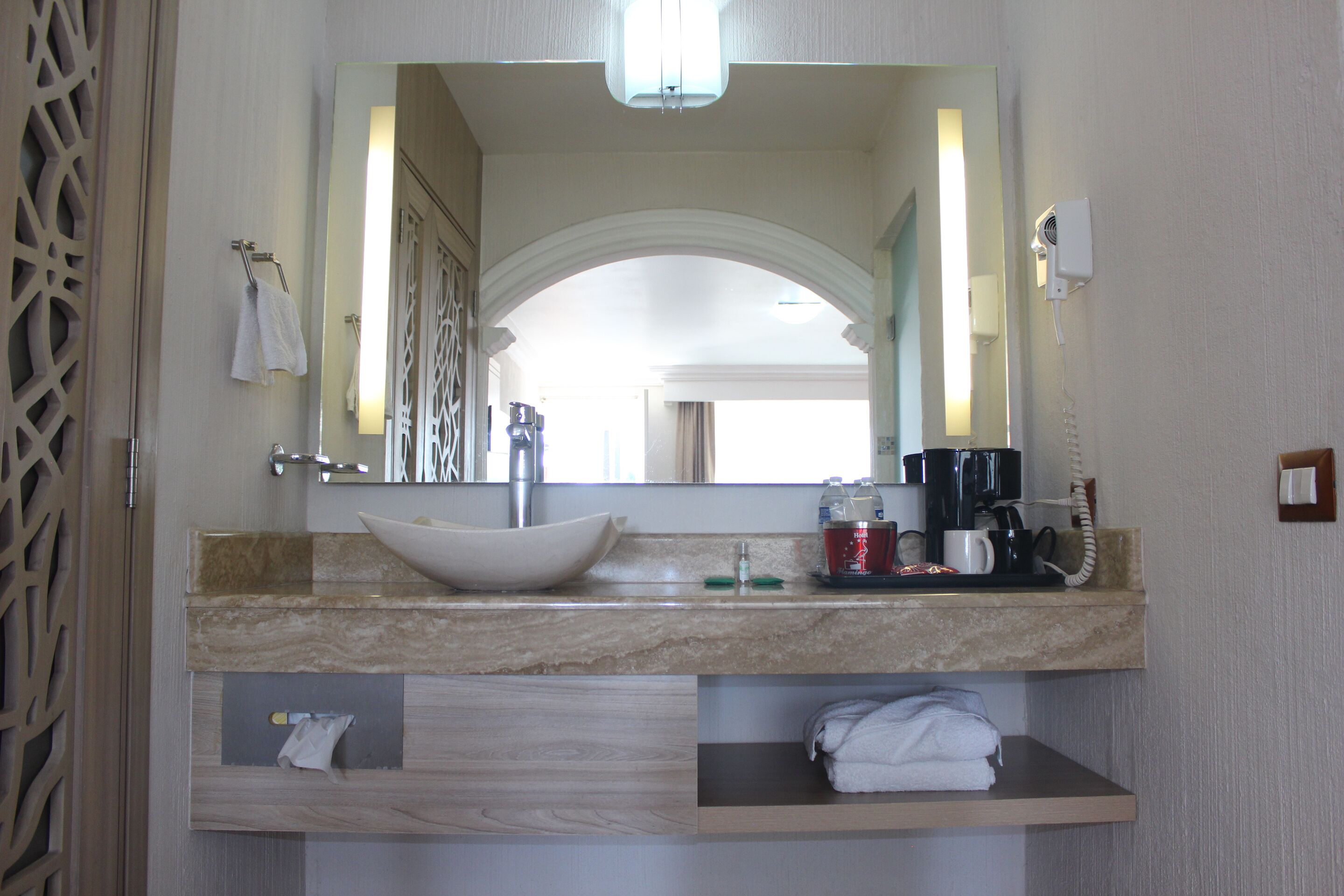 standard room, 2 double beds | bathroom | shower, free toiletries, hair dryer, towels