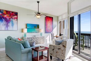 TV, DVD player, stereo