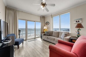 Condo, Multiple Beds (Crystal Tower 1309) | Living area | TV - Crystal Tower 1309 (Gulf Shores)