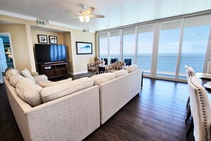 Condo, Multiple Beds (San Carlos Penthouse 5) | Living area | TV
