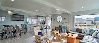 Coastal Retreat: Deck, Ocean Views + Walk to Beach