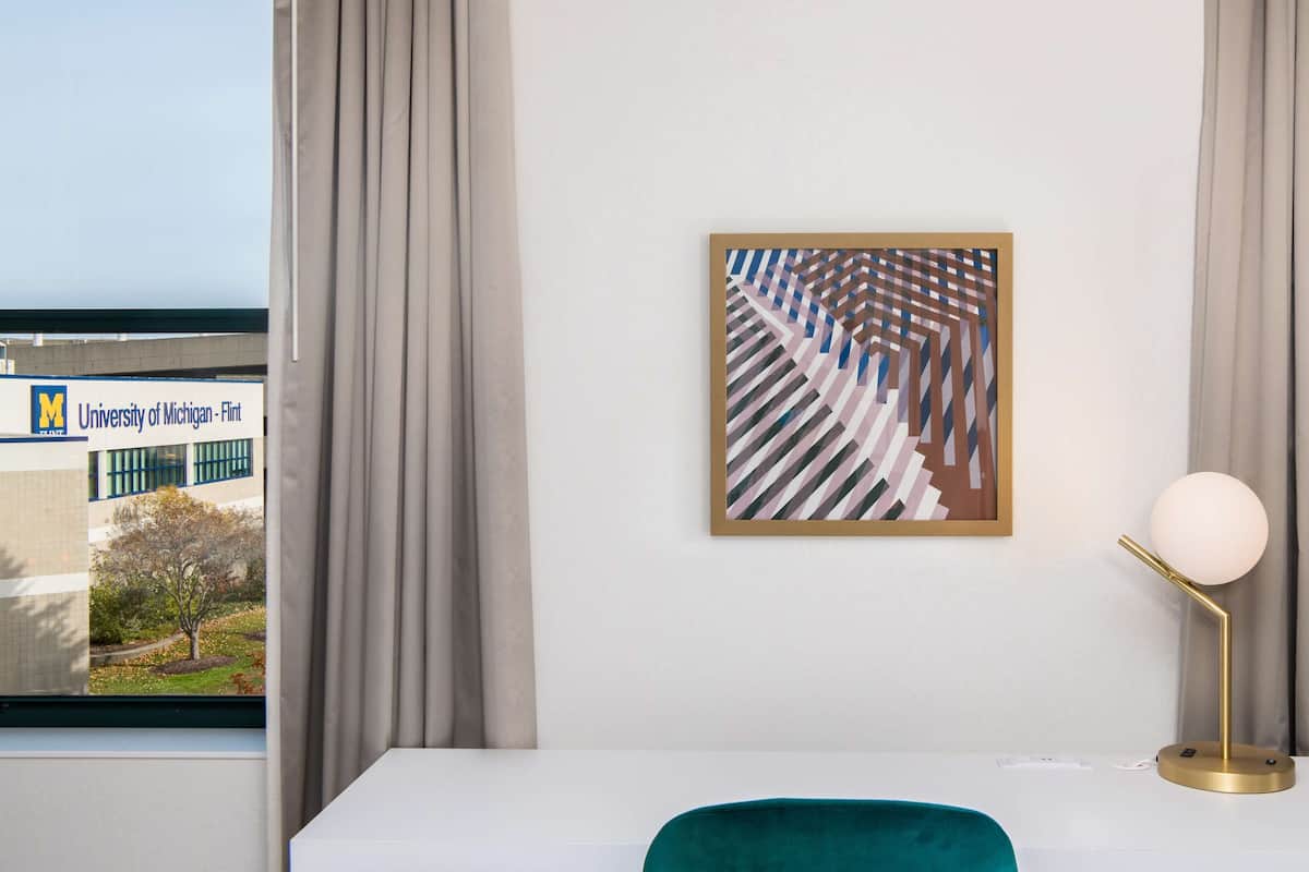 In-room safe, desk, laptop workspace, blackout drapes
