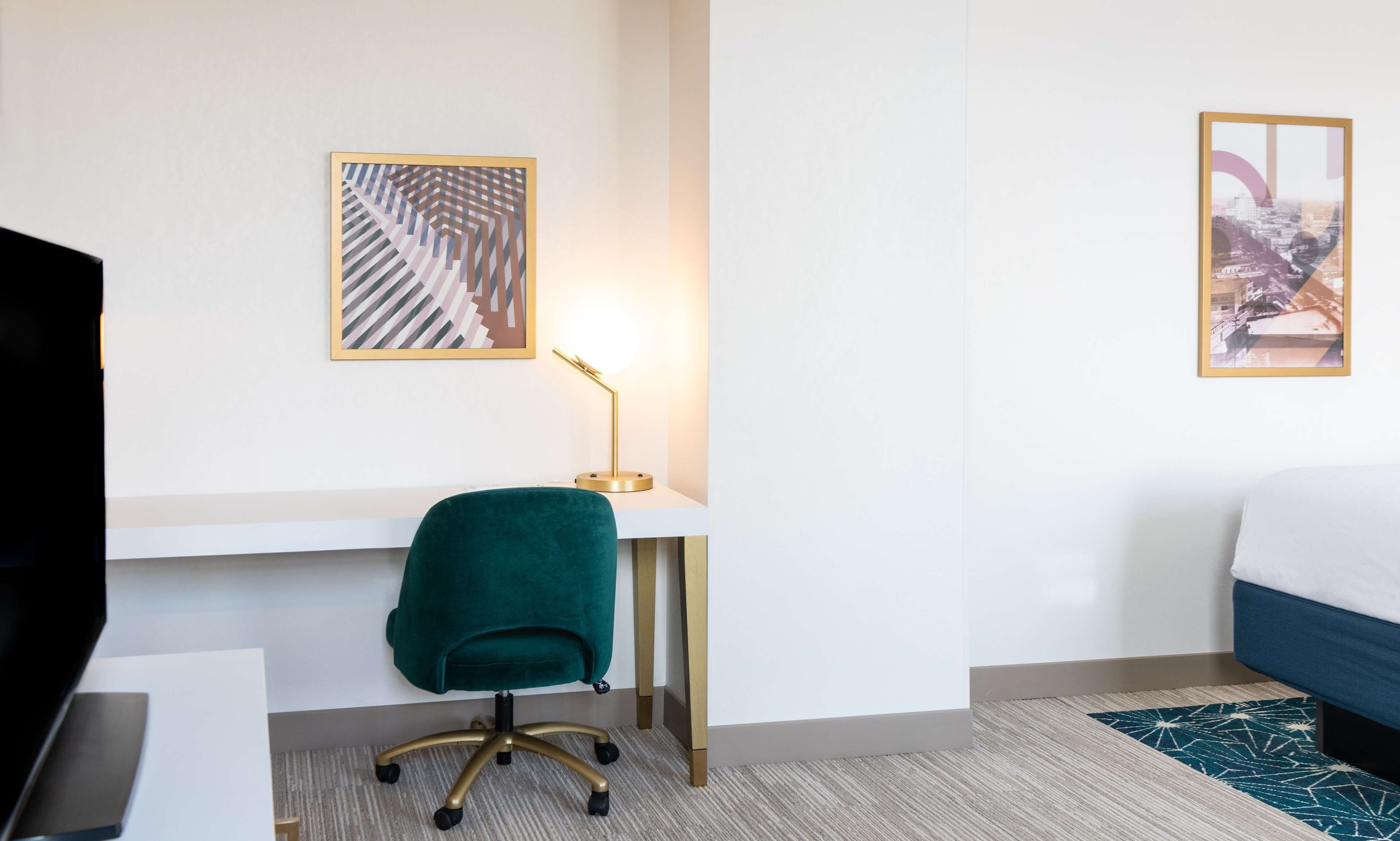 in-room safe, desk, laptop workspace, blackout curtains