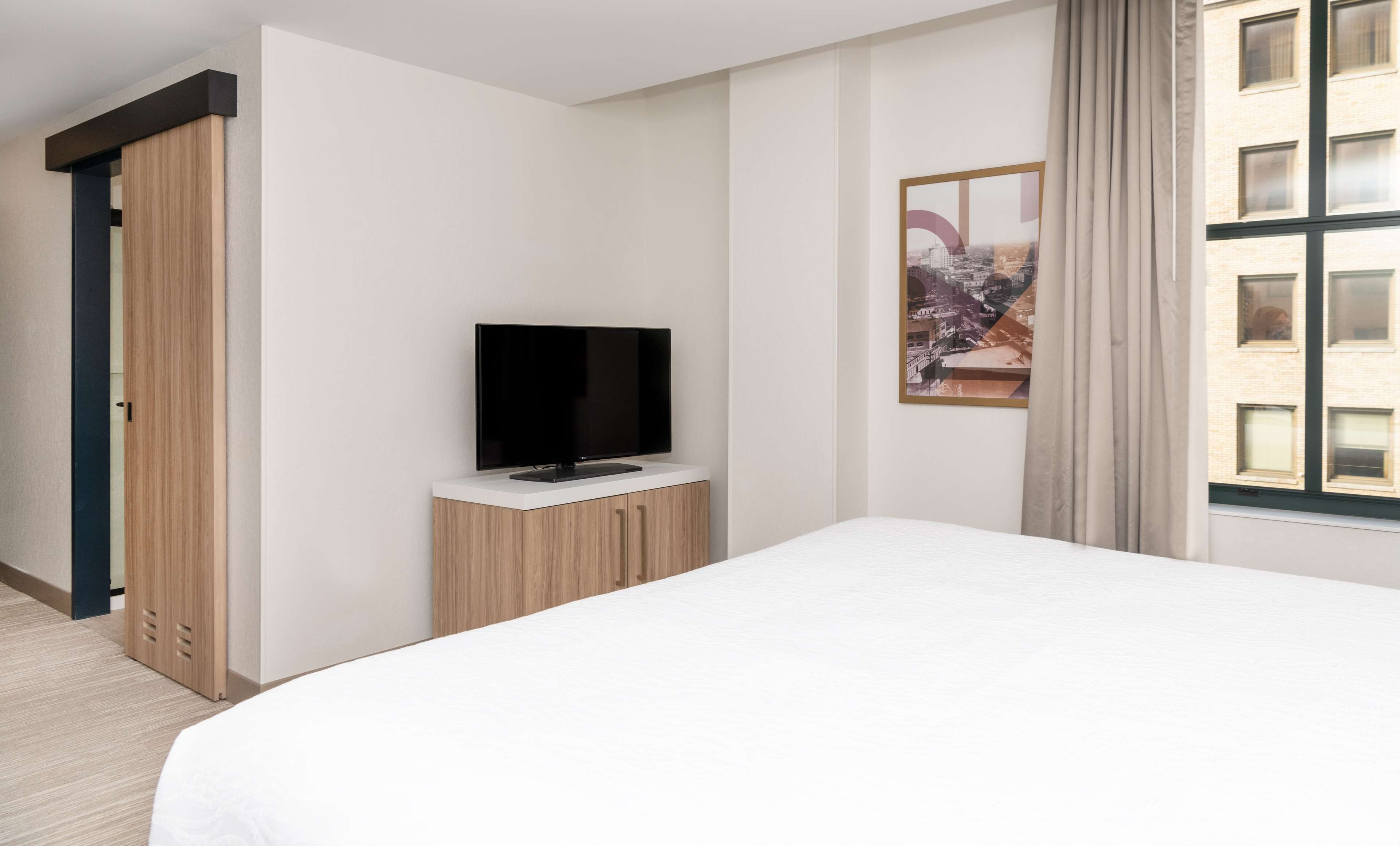 in-room safe, desk, laptop workspace, blackout curtains