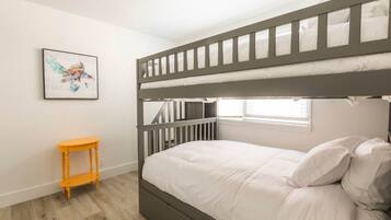 2 bedrooms, iron/ironing board, travel crib, free WiFi