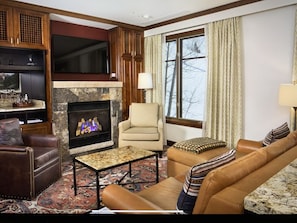 TV, fireplace, ping pong