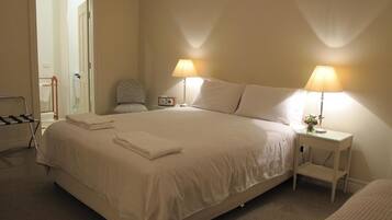 Premium bedding, down duvets, individually decorated