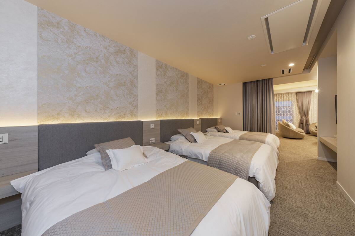 suite room with sauna & open-air bath tan/ocean view | 1 bedroom, in-room safe, desk, free wifi