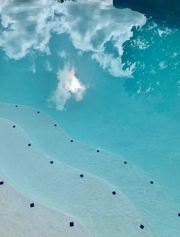 Outdoor pool - Cody's Happy Trails Ranch Vacation Rental -New Braunfels Texas! (New Braunfels)