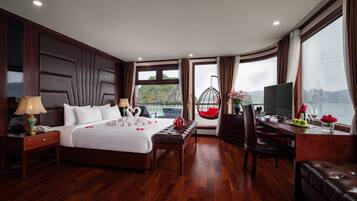 Premium bedding, down duvets, memory-foam beds, minibar