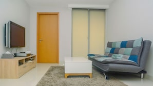 Room | Living room - Spacious 1BR Unit The Mansion Kemayoran Apartment (Jakarta)